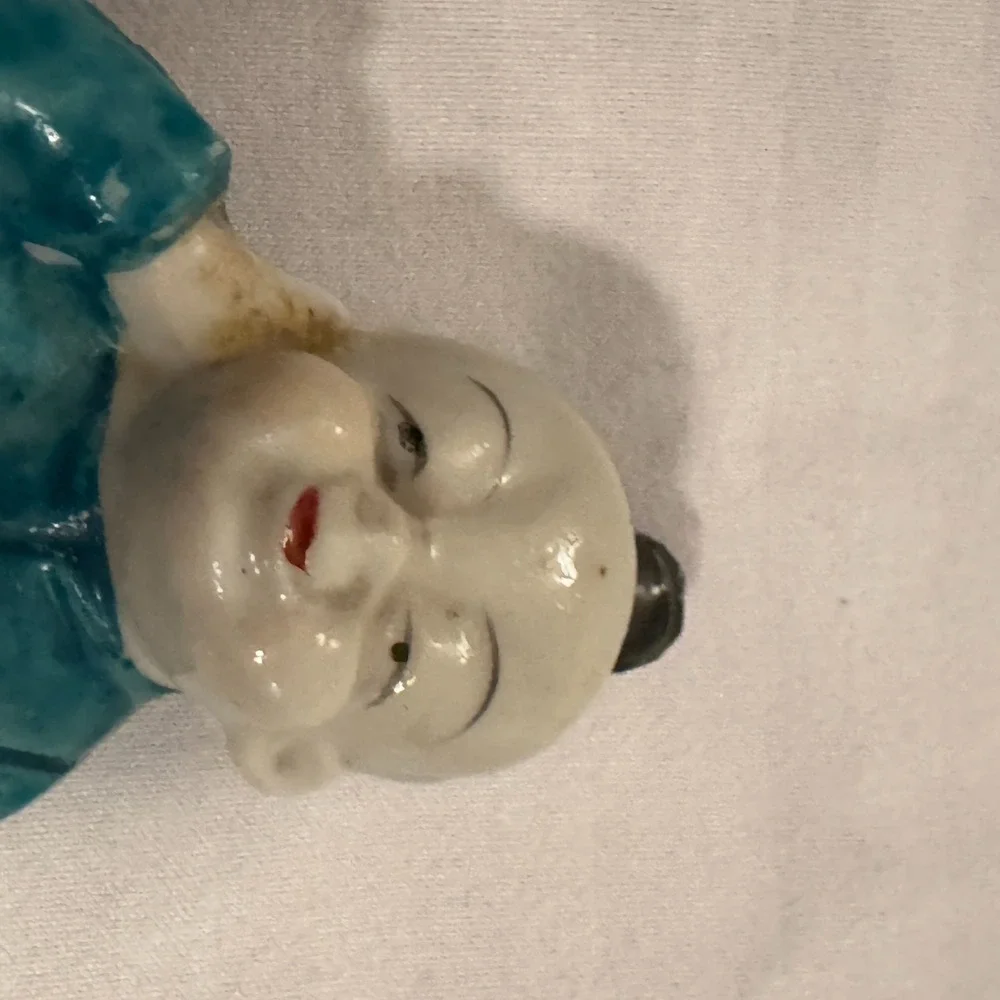 Vintage Oriental Asian‎ Boy Figurine Japan Air Planter Toothpick Holder